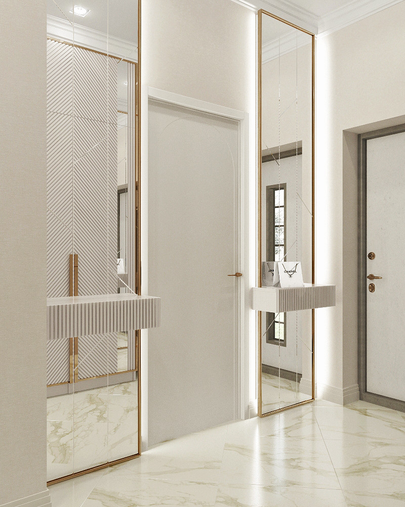 Двухэтажный дом в современной классике