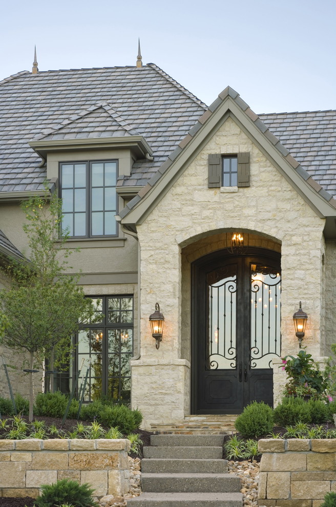 This is an example of a mediterranean exterior in Kansas City.
