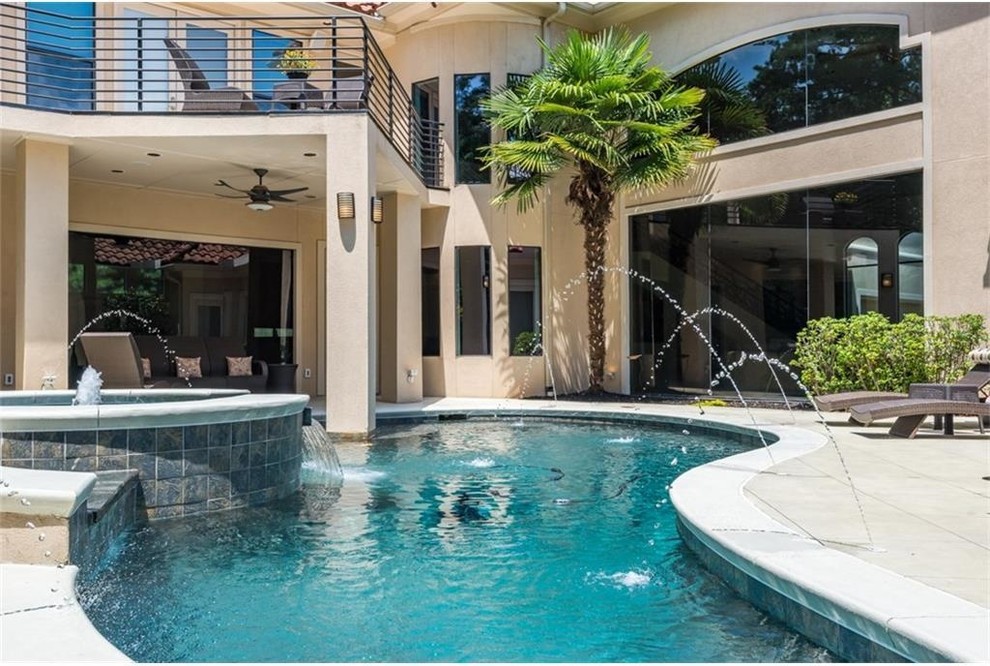 Mediterranean Inspired, Contemporary Home Build | Home Theatre & Pool