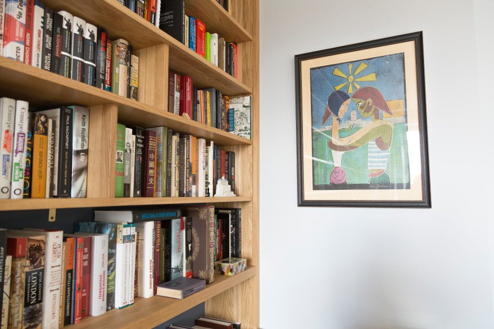 Библиотека из массива дуба в масле