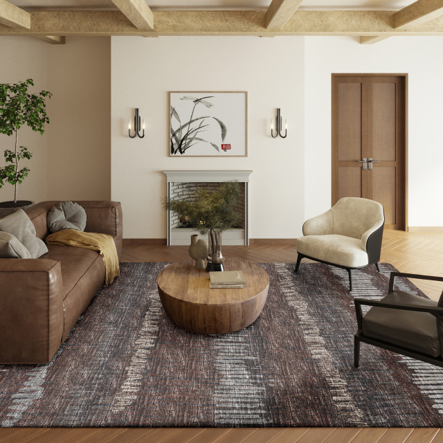Addison Rugs Rylee ARY34 Brown 10' x 14' Rug Contemporary Area Rugs