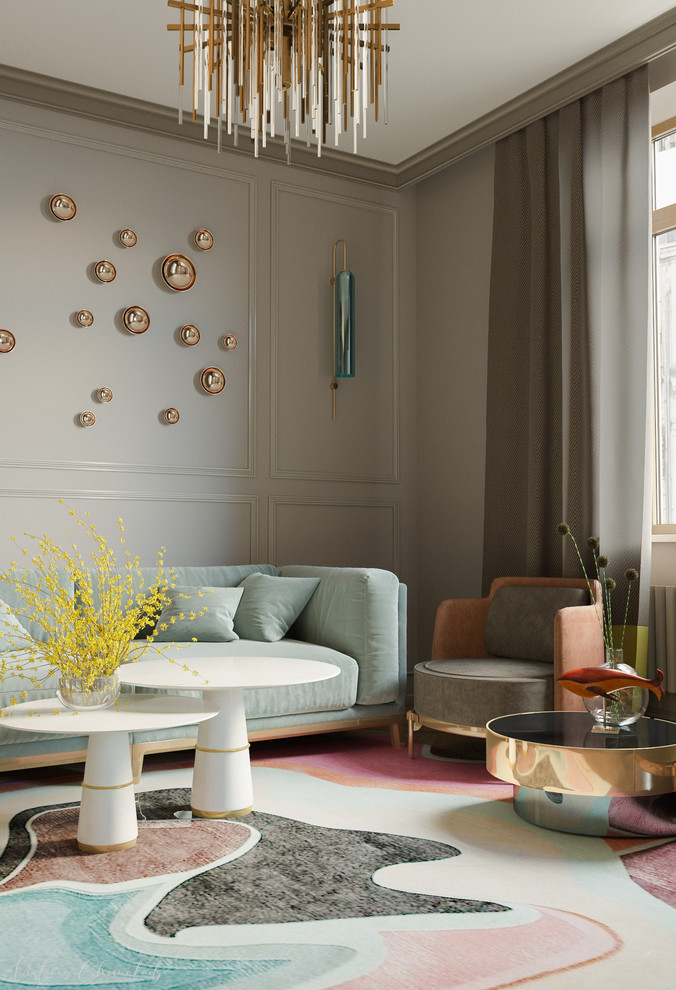 Двухкомнатная женская квартира с эркером