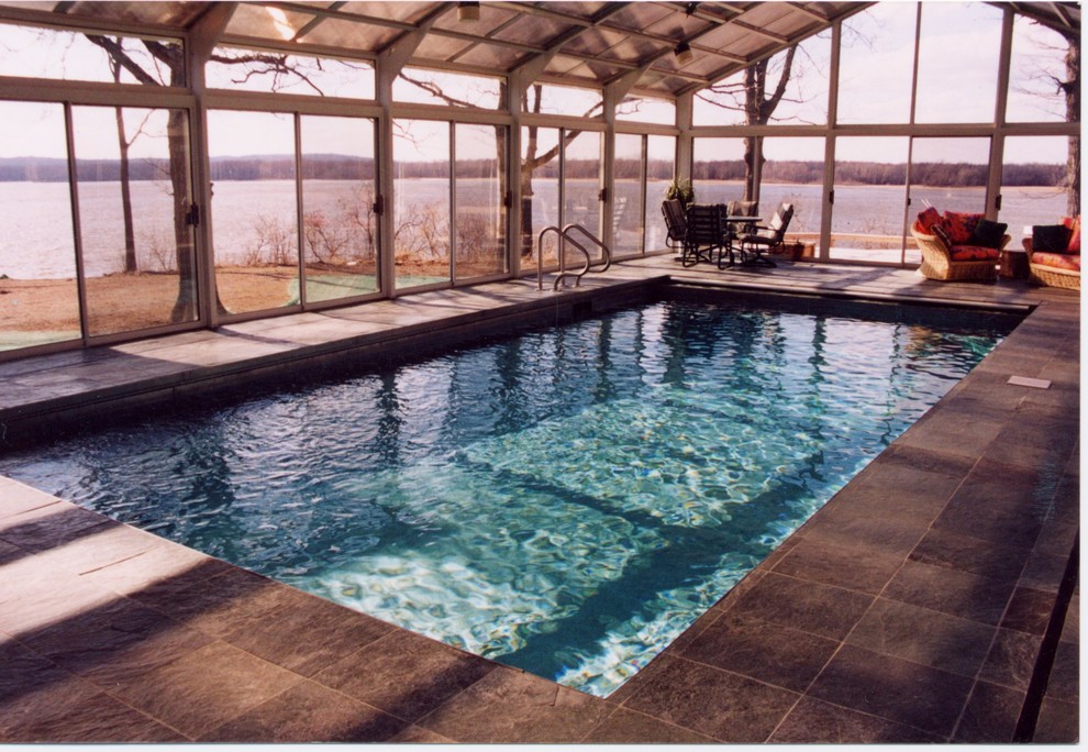 Inspiration for a mid-sized rectangular pool in Louisville.