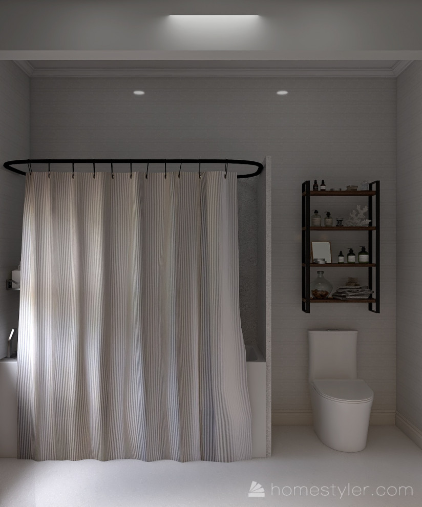 Санузел в деревенском стиле