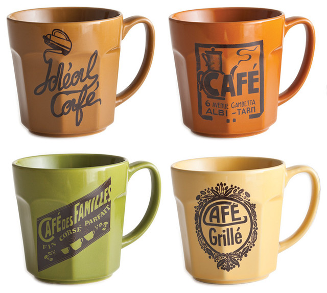 Rosanna Cafe Belle Epoque Mugs, Set of 4