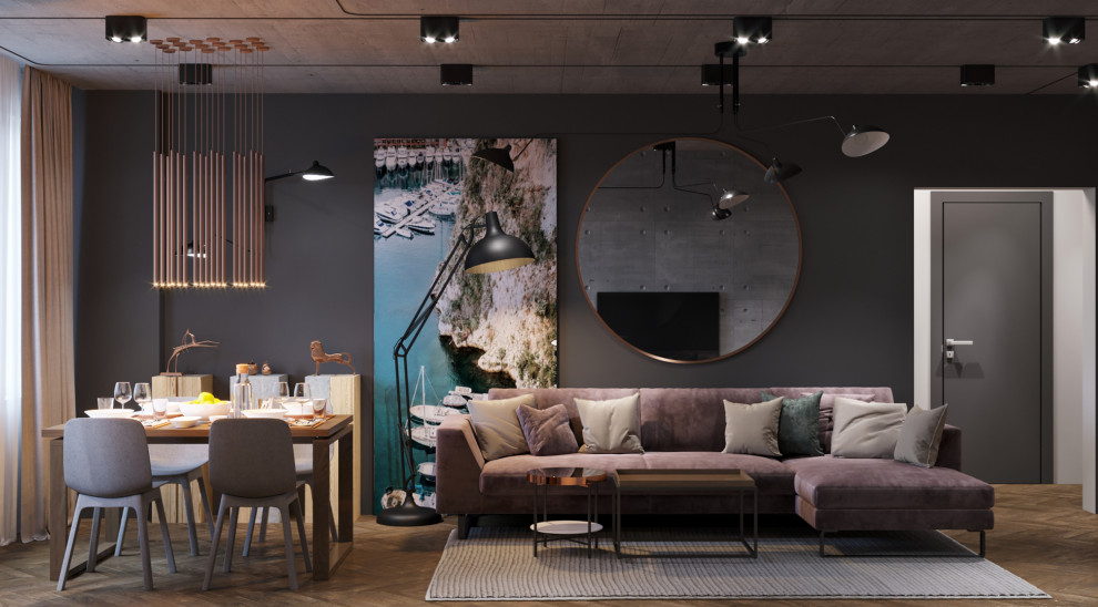 Уютный лофт в Питере, 71 м2