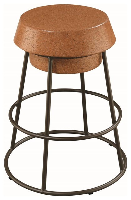 Coaster Stool Light Brown And Black Bar Coaster Stool Light Brown And Black Bar