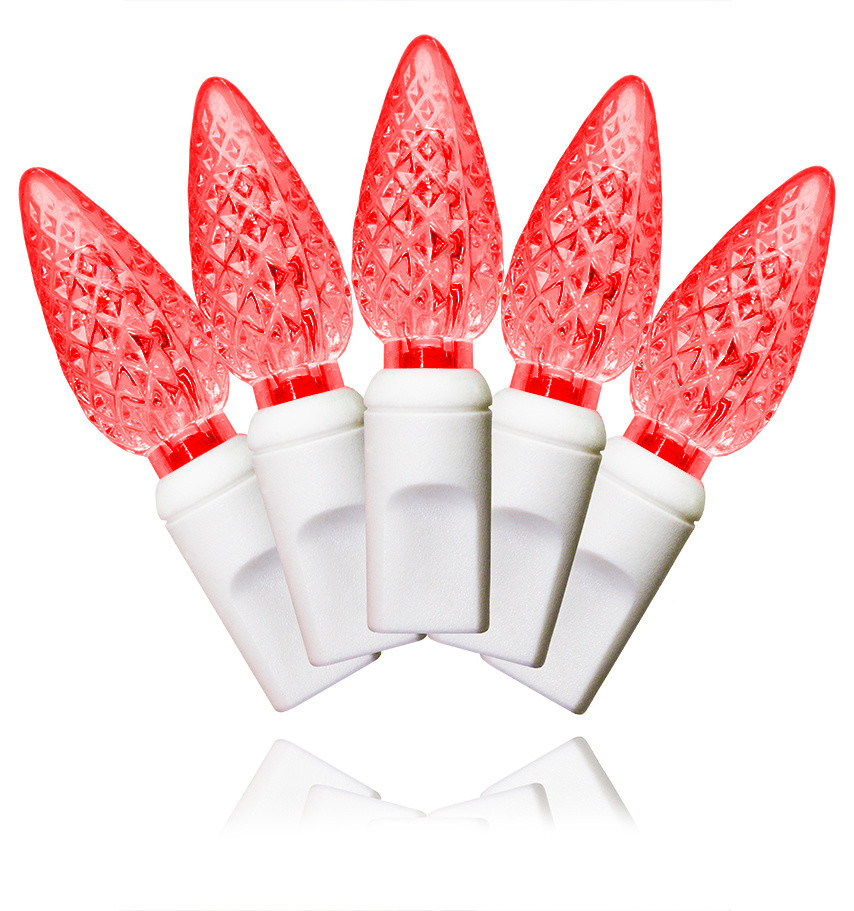 C6 Red Led Christmas Lights 