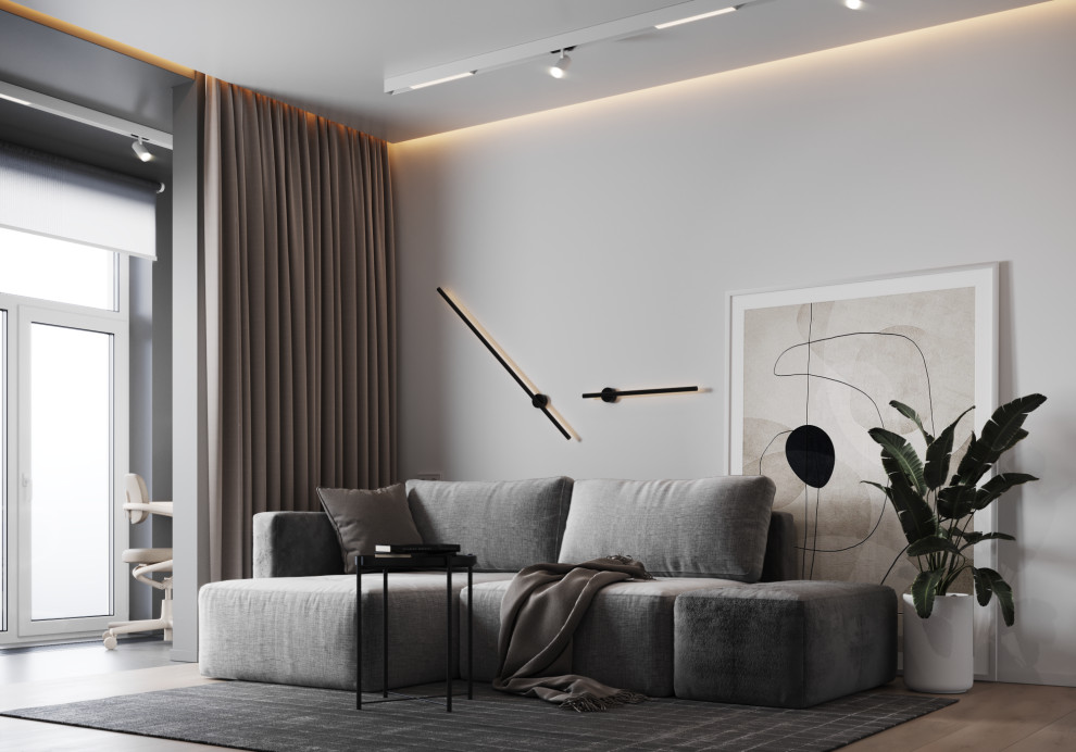 Минимализм для холостяка в ЖК Венский Лес