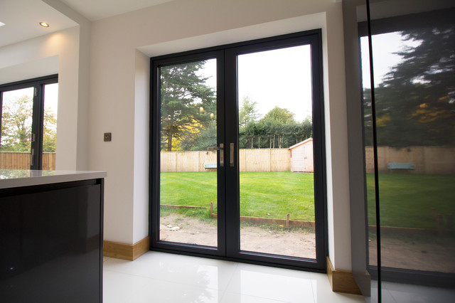 Large Installation of Aluminium doors and windows, Heswall UK - Kitchen -  Other - by John Knight Glass | Houzz