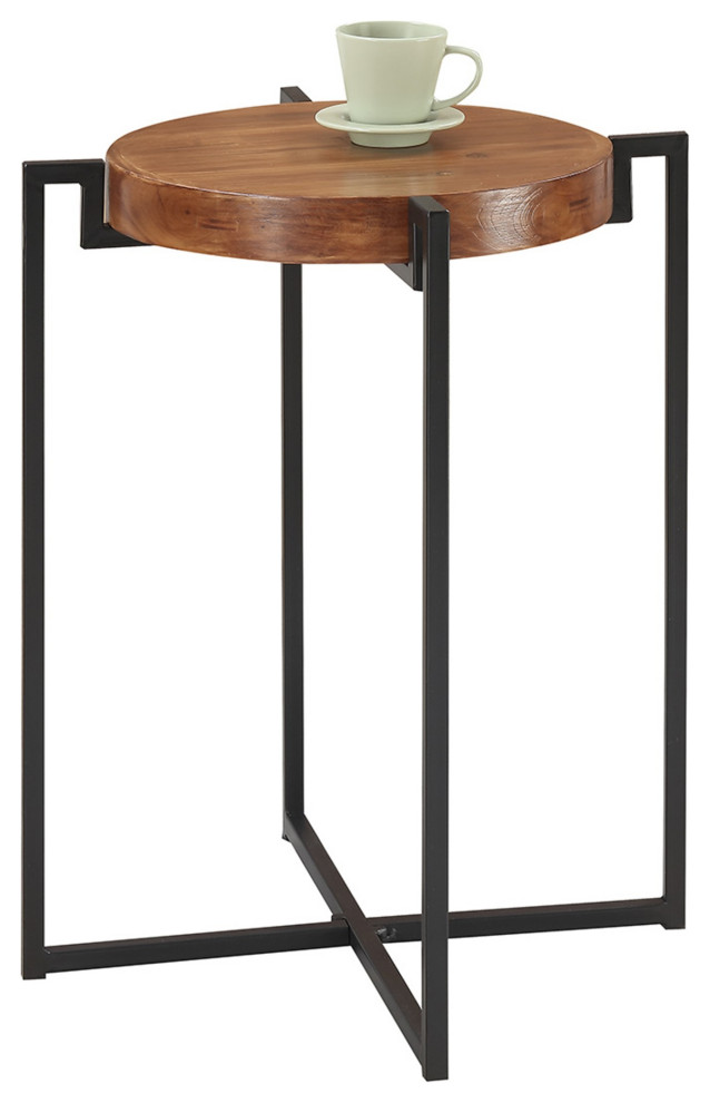 Nordic round Tray End Table - Industrial - Side Tables And End Tables ...