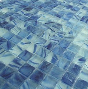 Iridescent Glass Mosaic Tiles