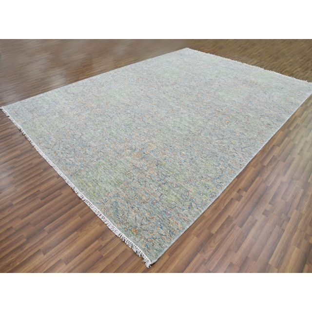 Subtle Tonal Pattern Rugs Tone on tone Obscured,Subtle Collection,Hand Knotted Oriental Rug, 10 ...