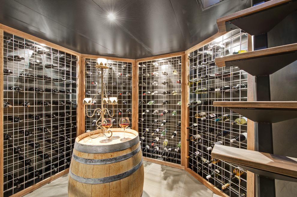 This is an example of a tropical wine cellar in Melbourne.