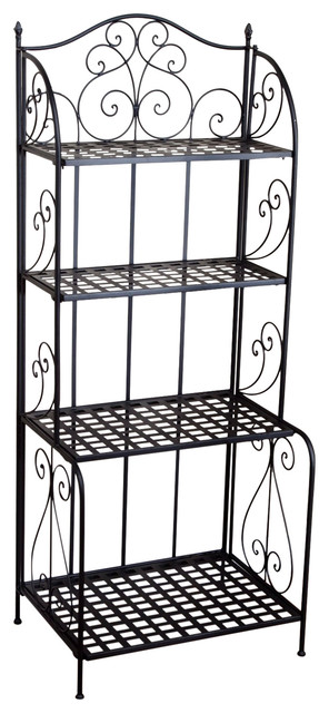 Outdoor Indoor Durable Metal Bakers Rack Potting Bench Garden Shelving Unit