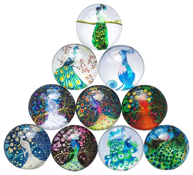 Beautiful Home Office Glass Refrigerator Magnets 10 Pieces