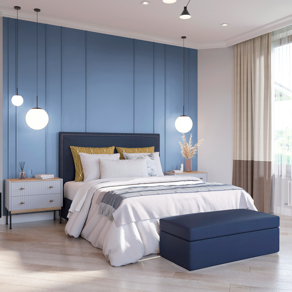 Мастер спальня на втором этаже