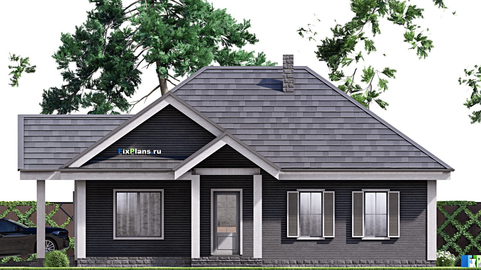 Проект одноэтажного дома 14х20м S150м2 F-16406