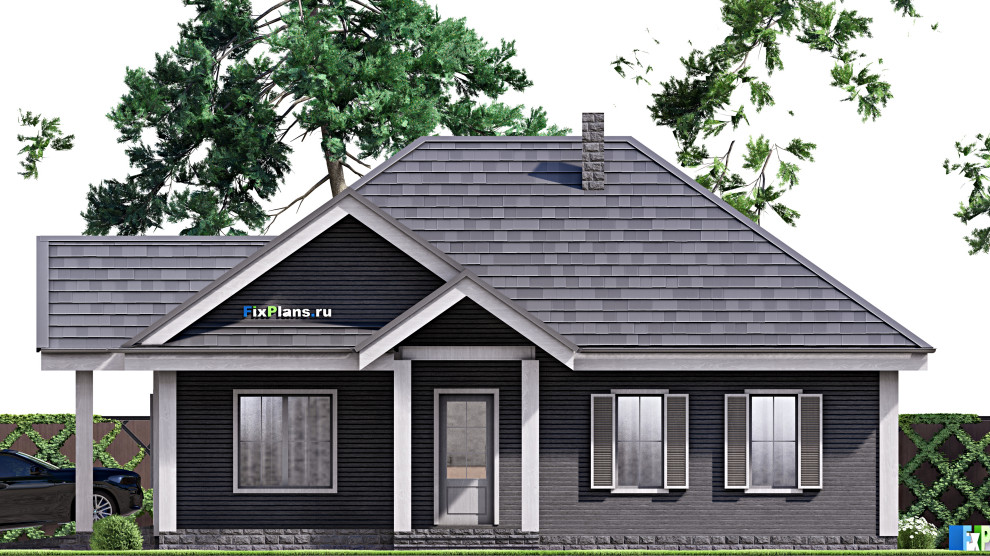 Проект одноэтажного дома 14х20м S150м2 F-16406