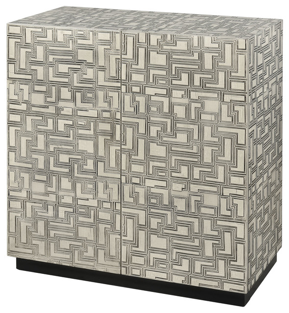 Tindall Antique Cream With Black Cabinet Contemporary Tindall Antique Cream With Black