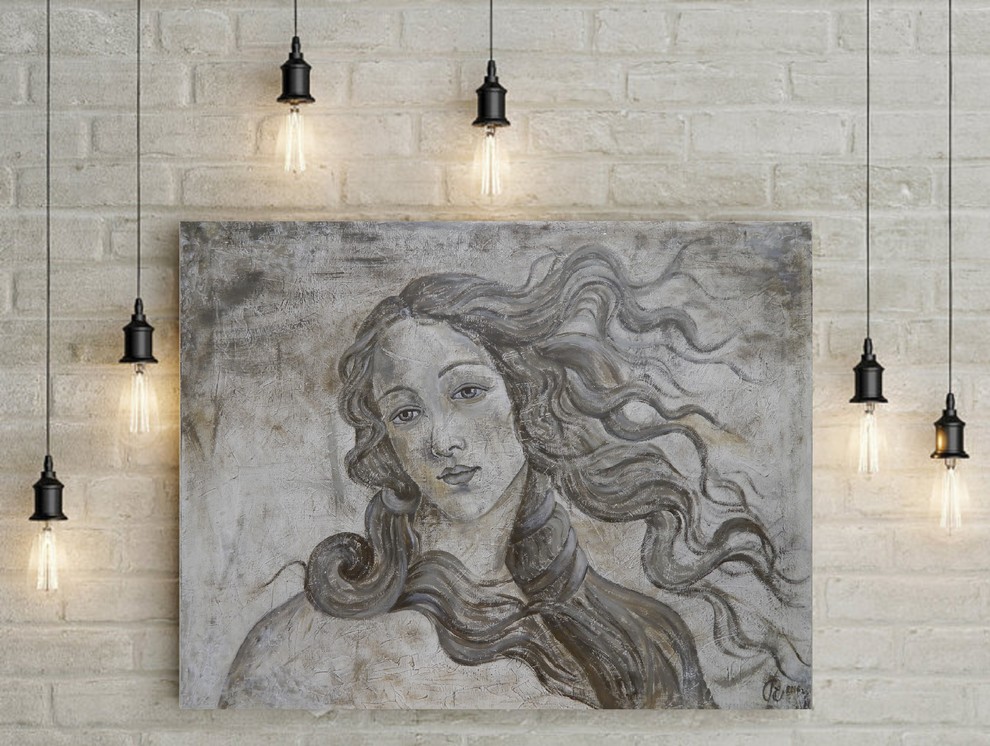 Оформление лофт-пространства полотнами