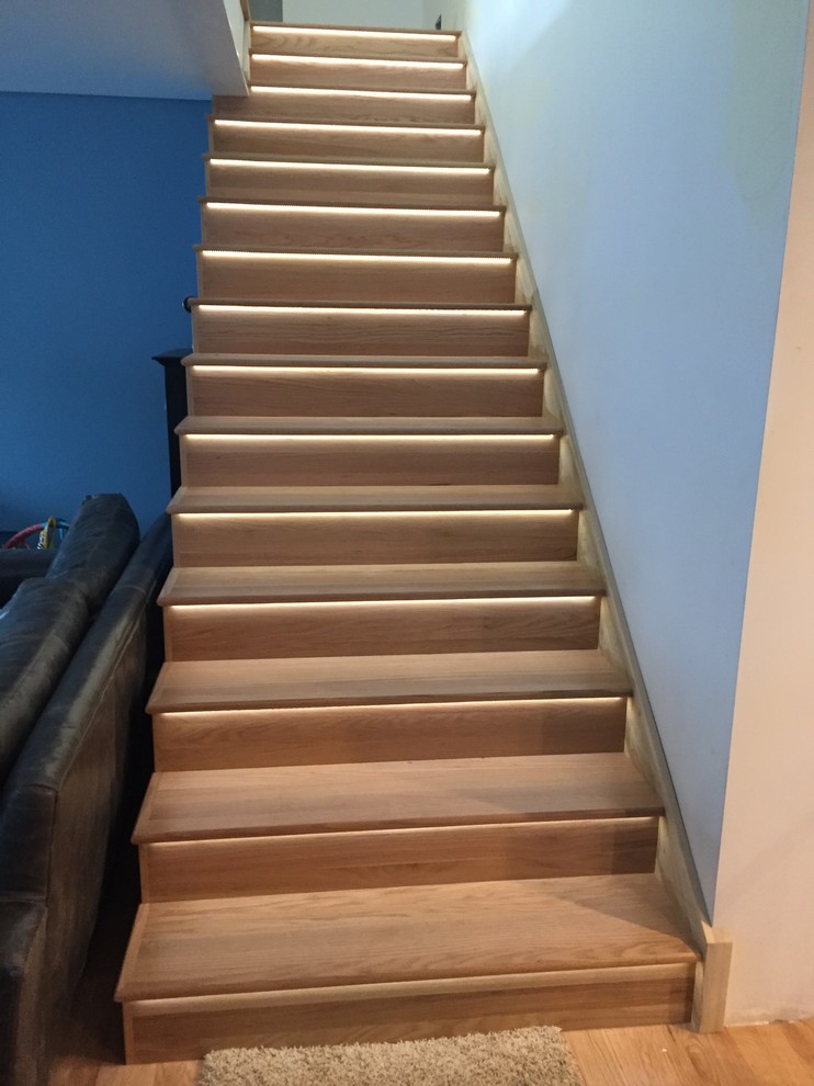 This is an example of a transitional staircase in Denver.