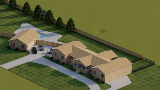 Rendering fasad