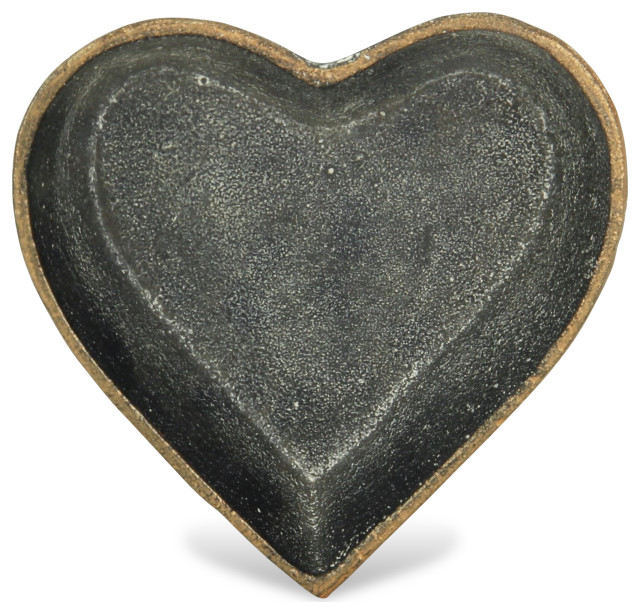 Cast Iron, Hearts Contemporary Decorative Objects And Figurines