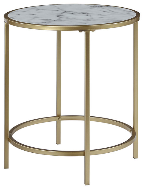 Gold marble end table Clearance