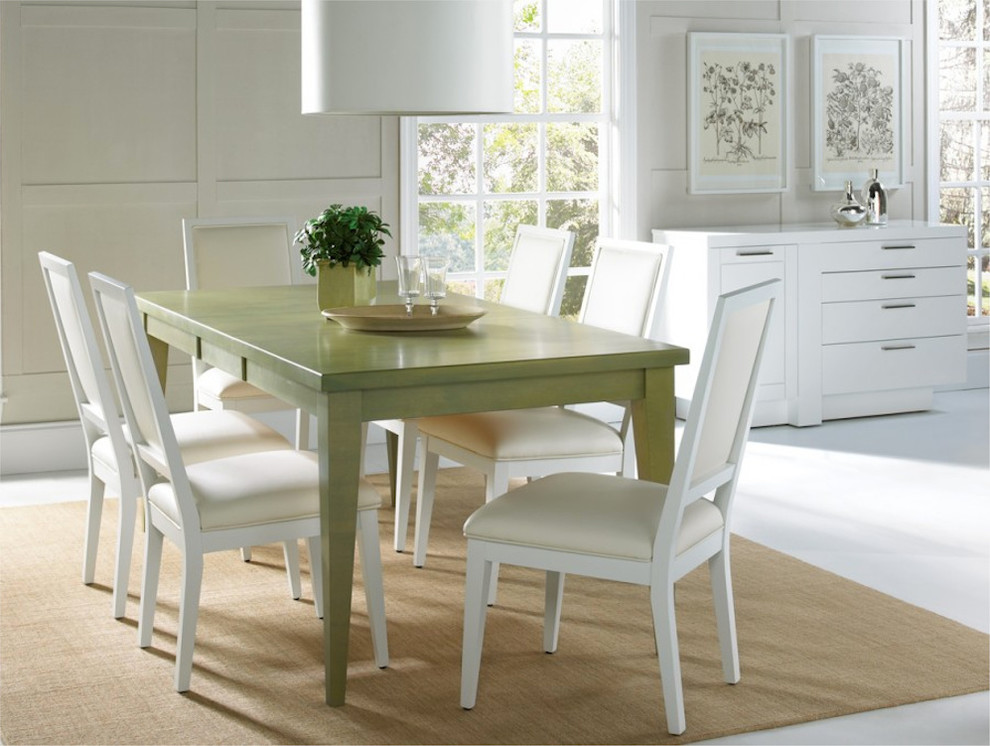 Great room - large great room idea with white walls