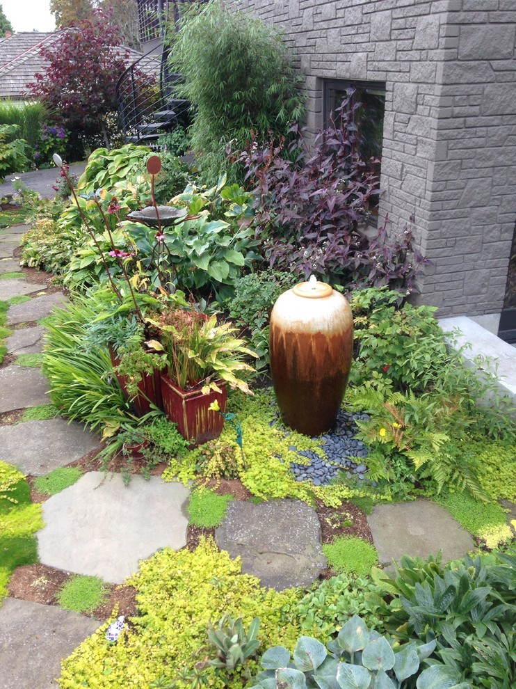 Inspiration for an eclectic garden in Seattle.