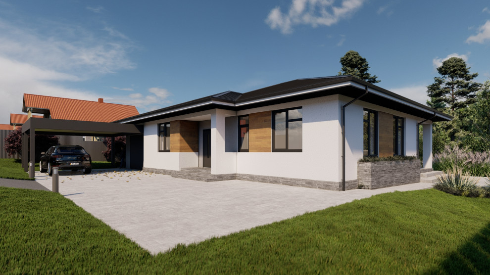 Проект дома на готовом фундаменте