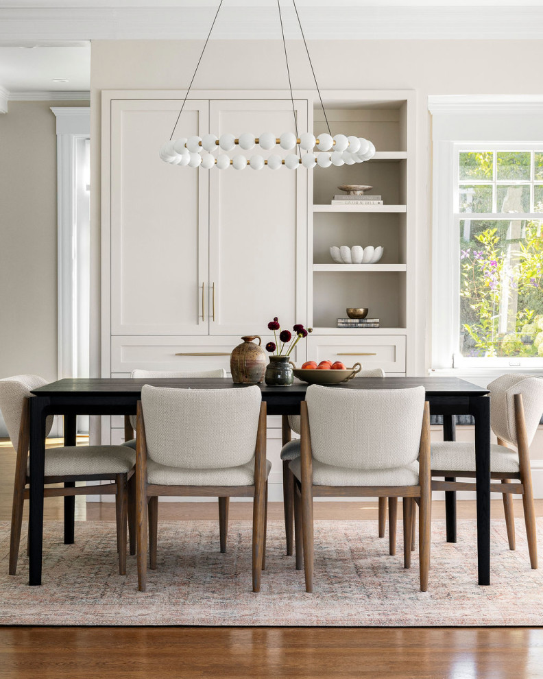 Photo of a mid-sized transitional dining room in San Francisco.
