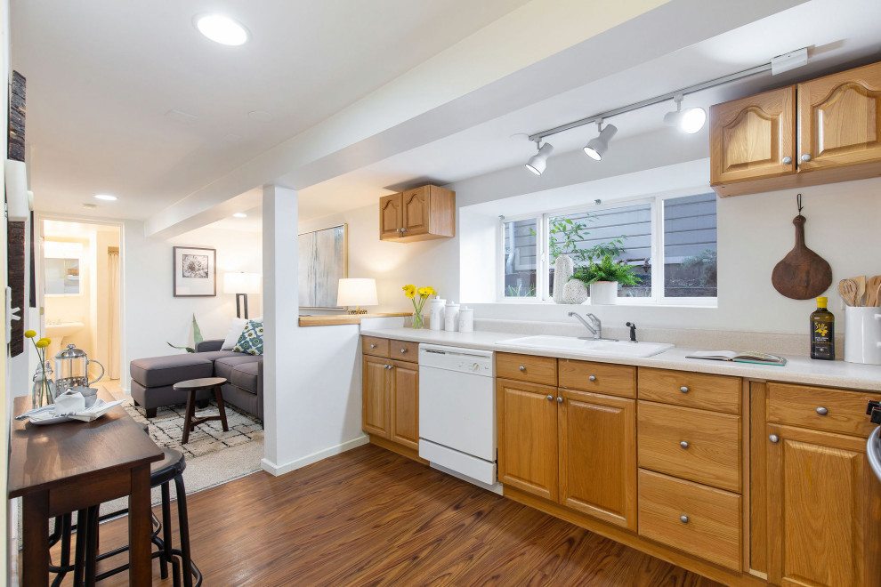 Eclectic kitchen photo in Seattle