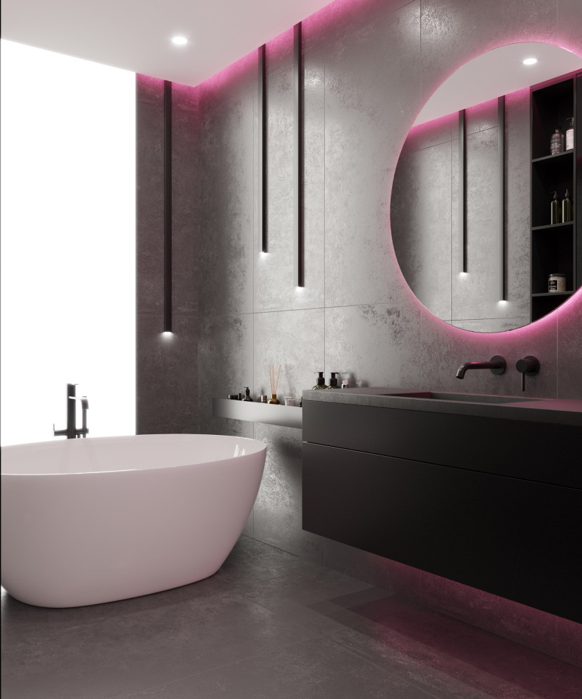 Квартира для молодого человека с разными вариантами освещения