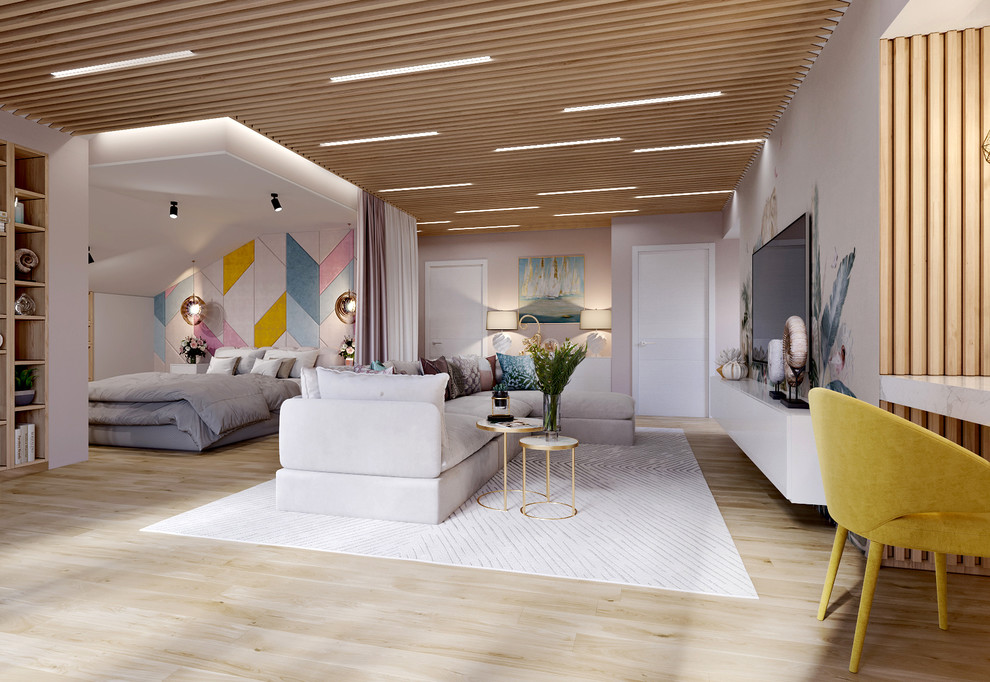 ДИЗАЙН ИНТЕРЬЕРА КВАРТИРЫ НА МАНСАРДНОМ ЭТАЖЕ