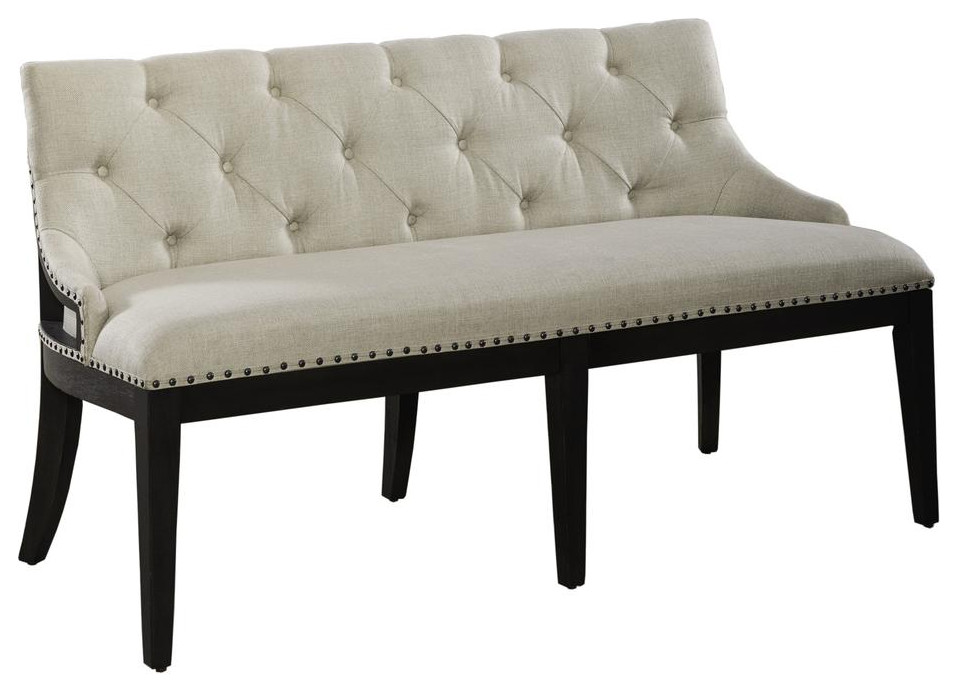Uph Shelter Dining Bench Black Traditional Multi Transitional