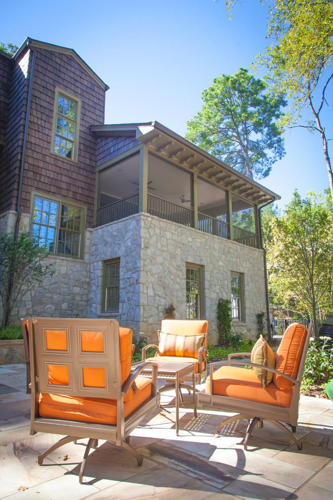 Design ideas for an eclectic verandah in Atlanta.