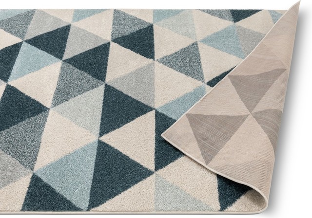 Well Woven Mystic Alvin Mid-Century Modern Geometric Dark Blue MC-64 ...