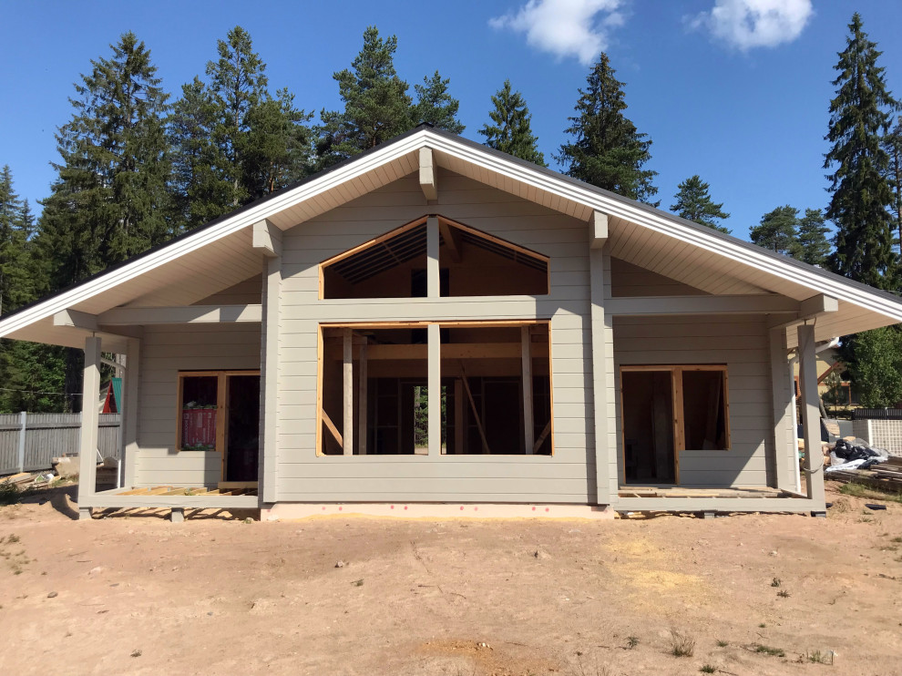 Строительство усадьбы из клееного бруса в Рощино