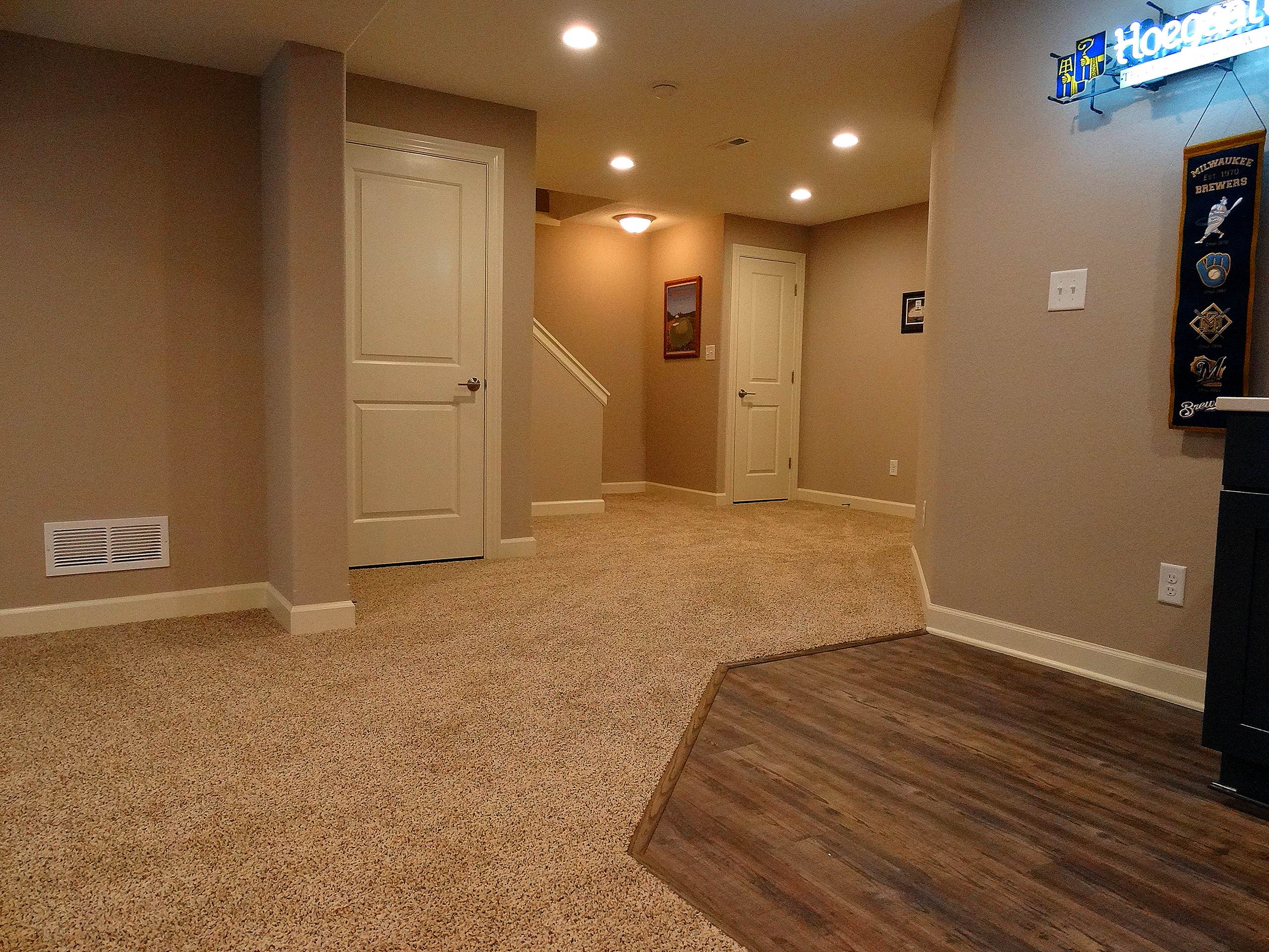 Lower Level Remodel in Lannon, WI
