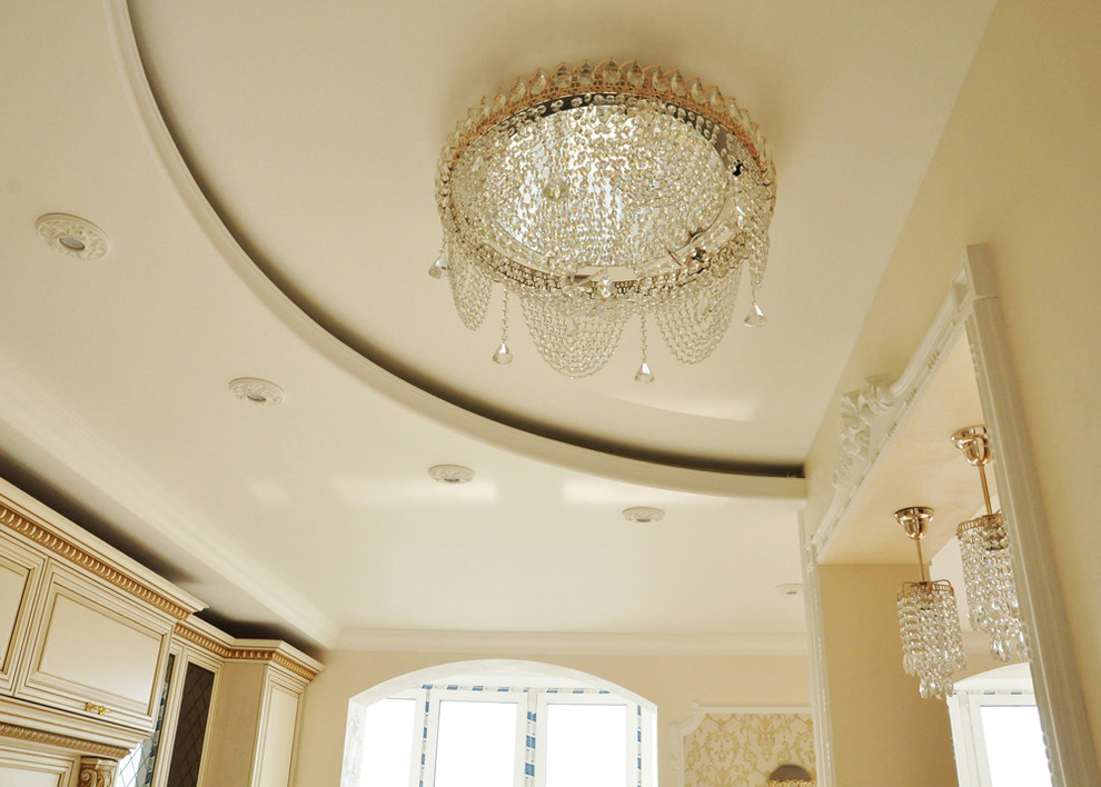 Вид на потолок в кухне