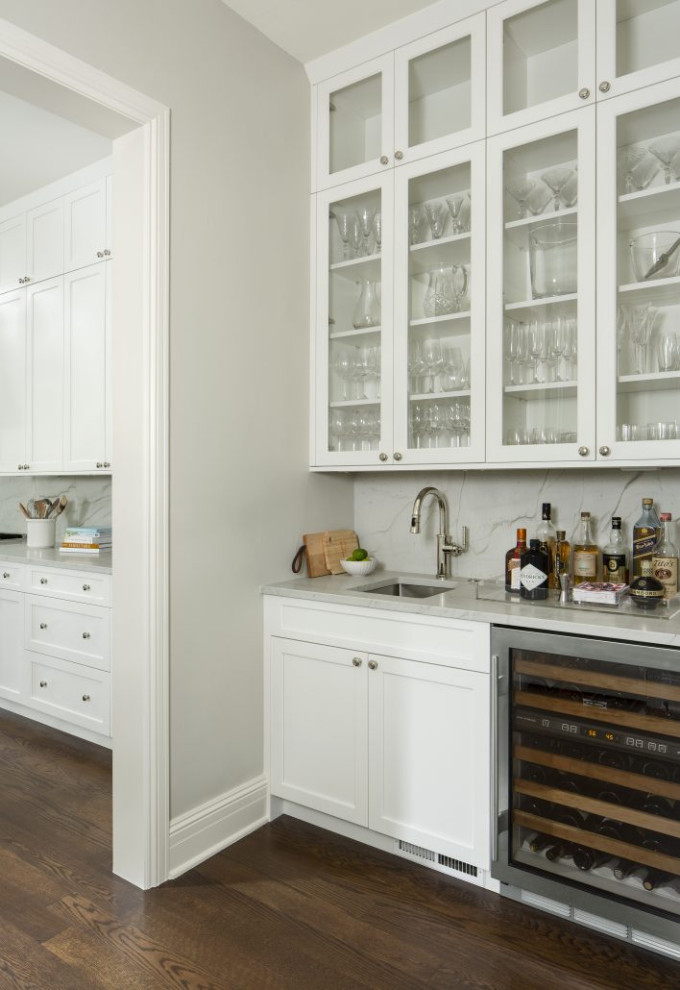 Transitional kitchen photo in Denver
