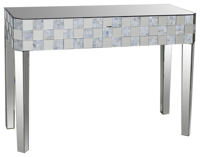 Acme Nasa Console Table Mirrored