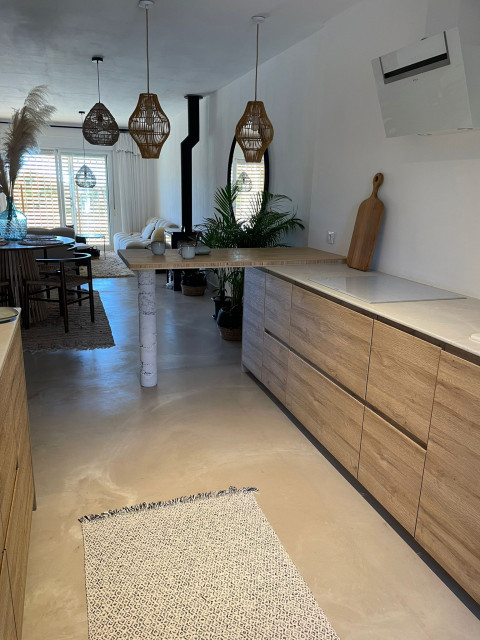 renovation d'une maison de vacances middelhavsstil-koekken