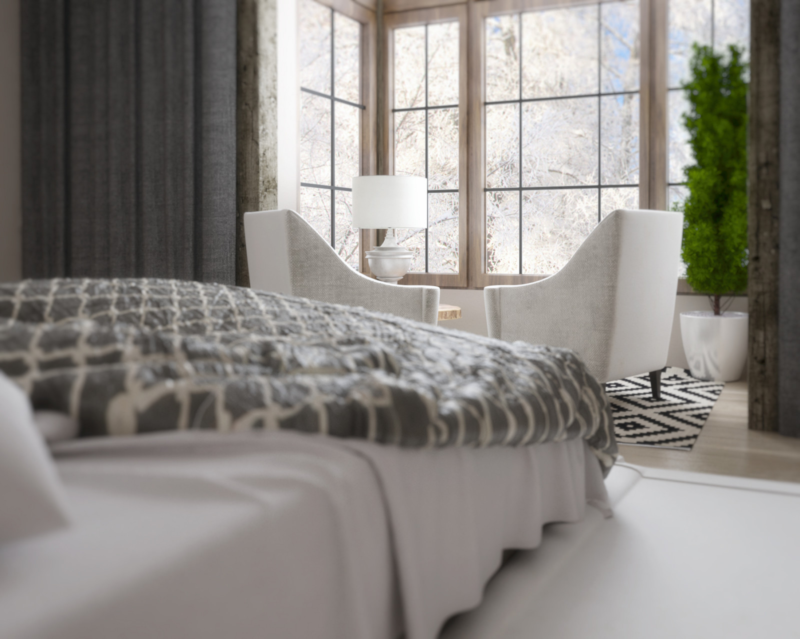 Дизайн интерьера загородного дома.