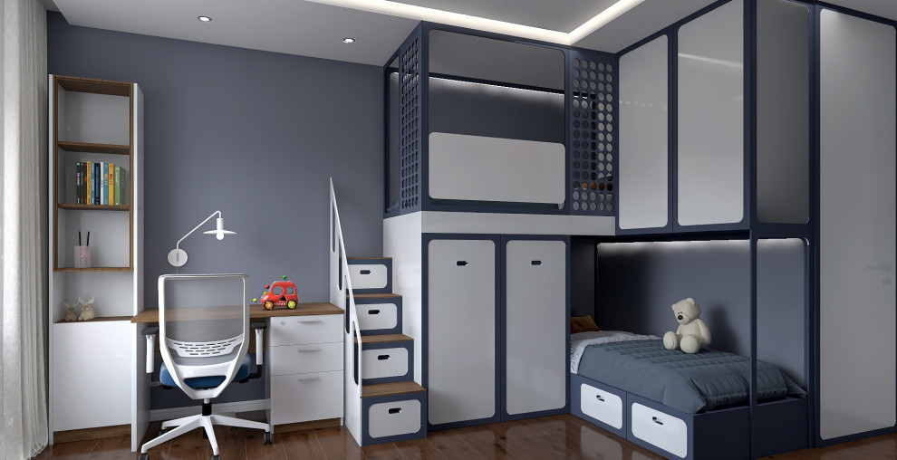 Дизайн интерьера в трехкомнатной квартире в Красногорске для семьи с двумя детьм