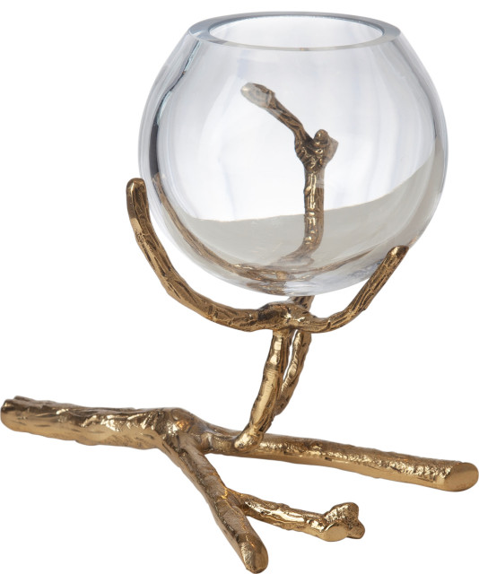 Twig Vase Holder, Small Contemporary Vases by HedgeApple Houzz