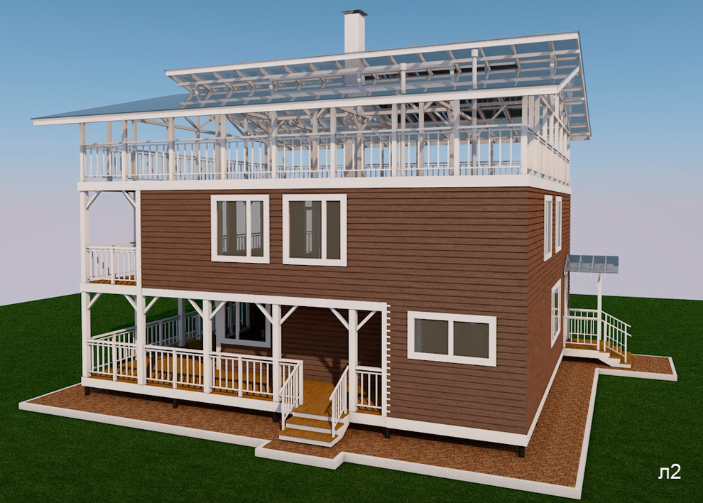 Реконструкция дачного домика с увеличением площади и этажности