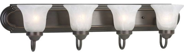 Progress Lighting P3054-20EBWB 4 Light Bathroom Light In Antique Bronze